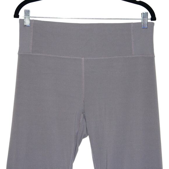 Athleta Side Slit Grey Yoga Pants Size Large - Picture 3 of 9